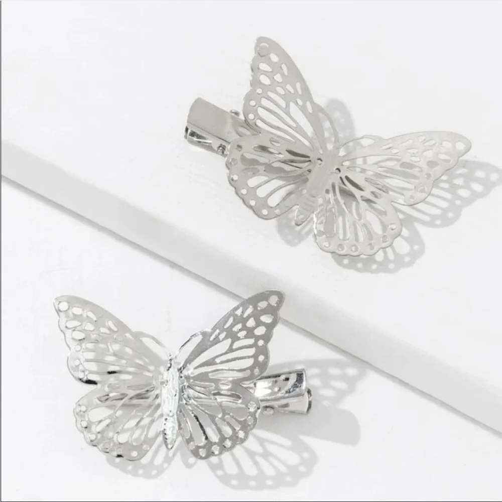 4 piece Elegant Butterfly Hair Clips Hair Accessory - Picture 2 of 3